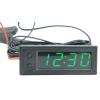 Digitální teploměr, hodiny, voltmetr panelový 3v1, 12V, zelený