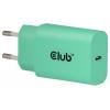 club3D CAC-3024 USB nabíječka, USB-C® zástrčka, 30 W, Power Delivery 3.0, zelená