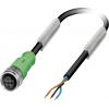 Phoenix Contact SAC-3P-15,0-PUR/M12FS Kabel pro senzor/aktor, 1694088, piny: 3, 15 m, 5 ks Phoenix Contact SAC-3P-15,0-PUR/M12FS Kabel pro senzor/aktor, 1694088, piny: 3, 15 m, 5 ks