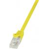 LogiLink CP2037U RJ45 síťové kabely, propojovací kabely CAT 6 U/UTP 1.00 m žlutá s ochranou 1 ks LogiLink CP2037U RJ45 síťové kabely, propojovací kabely CAT 6 U/UTP 1.00 m žlutá s ochranou 1 ks