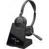 Jabra Engage 75 SE Stereo Sluchátka On Ear Bluetooth®, DECT, kabelová stereo černá Potlačení hluku Vypnutí zvuku mikrofonu, NFC