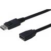Digitus DisplayPort prodlužovací kabel Konektor DisplayPort, DisplayPort zásuvka 2.00 m černá AK-340200-020-S Kabel DisplayPort