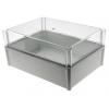 Fibox Pouzdro, řada: SOLID PC IP67 Nestíněný barva Šedá IK09, IK08 barva Průhledné Polykarbonát 378 mm 180 mm 278 mm
