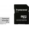 Transcend Premium 300S paměťová karta microSDXC 512 GB Class 10, UHS-I, UHS-Class 3, v30 Video Speed Class, A1 Application Performance Class vč. SD adaptéru