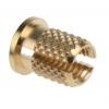 Závitová vložka, Mosaz 8 mm RS PRO, průměr otvoru: 6.4 mm 9.53 mm Závitová vložka, Mosaz 8 mm RS PRO, průměr otvoru: 6.4 mm 9.53 mm