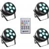 Cameo ROOT PAR 6 SET 1 LED PAR reflektor Počet LED: 6 12 W černá