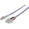 Intellinet 750929 optické vlákno optické vlákno kabel 2.00 m fialová, fialová [1x zástrčka LC - 1x zástrčka SC] 50/125 µ Multimode OM4
