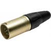 RS PRO Konektor XLR, barva Šedá, počet kontaktů: 7, orientace těla: Rovný Vnější, pokovení: Stříbrná, Kabel