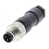 Kulatý konektor, počet kontaktů: 3, Kabel, velikost: M8 Molex, pohlaví kontaktu: Vnější, orientace těla: Rovný Zásuvka,