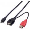 Roline USB kabel USB 2.0 USB-A zástrčka, USB-A zásuvka, USB Micro-B zástrčka 1.00 m černá stíněný 19.08.1009 Roline USB kabel USB 2.0 USB-A zástrčka, USB-A zásuvka, USB Micro-B zástrčka 1.00 m černá stíněný 19.08.1009