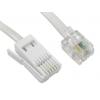 Telefonní kabel Vnější, Bílá RS PRO RJ11 Vnější BT 3 m Telefonní kabel Vnější, Bílá RS PRO RJ11 Vnější BT 3 m