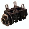 Zásuvka Jack 6,3 mm ACJM-MHS, panelová, mono, plast, 2× spínač Zásuvka Jack 6,3 mm ACJM-MHS, panelová, mono, plast, 2× spínač