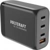 VOLTCRAFT UC-3C1A100W02 USB nabíječka, GaN, USB Power Delivery (USB-PD) , Rychlonabíječka, 3x USB-C®, 1x USB A , 100 W, Dodávka energie, černá