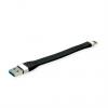Roline Kabel USB Vnější, A: USB typu A, 110 mm Vnější, Černá, B: USB typu C Roline Kabel USB Vnější, A: USB typu A, 110 mm Vnější, Černá, B: USB typu C