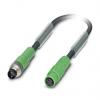 Kabel ovladače snímače, A: Vnější, A: M8, Rovný 3, B: M8, Přímý, B: Vnitřní, 60V 3, IP65, IP67, IP68, řada: SAC-3P-M Kabel ovladače snímače, A: Vnější, A: M8, Rovný 3, B: M8, Přímý, B: Vnitřní, 60V 3, IP65, IP67, IP68, řada: SAC-3P-M