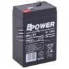Olověný akumulátor BPE 4,5-6, 6 V / 4,5 Ah, fastony 4,75 mm
