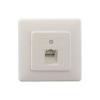 Rutenbeck UAE 8(8) Up rw síťová zásuvka pod omítku panel s čelní deskou a rámečkem bílá Rutenbeck UAE 8(8) Up rw síťová zásuvka pod omítku panel s čelní deskou a rámečkem bílá