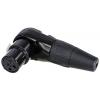 Rean AV RC3FR-B XLR konektor spojka, zahnutá Pólů: 3 1 ks Rean AV RC3FR-B XLR konektor spojka, zahnutá Pólů: 3 1 ks