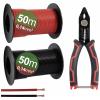 Quadrios 23CW026 Sortiment lanek, 0.14 mm², černá, červená, 1 sada