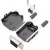 encitech DPPK09-BK-DMS-K 6355-0054-11 sada D-SUB zásuvková lišta 180 ° Pólů: 9 pájecí kalíšek 1 sada
