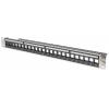 Digitus DIGITUS - Modulares Patchpanel für Keystone Jacks 1HE - unbestückt 24 portů síťový patch panel 483 mm (19) nevybavený specifikací 1 U vícebarevná