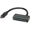 Value PC adaptér [1x USB-C® zástrčka - 1x kombinovaná SATA zásuvka 15+7-pólová] 0 mm