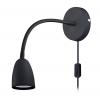 Solight LED nástěnná lampička, stmívatelná, 4W, 280lm, 3000K, černá - WO54-B