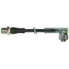 Murrelektronik 7000-40341-6540030 upravený zástrčkový konektor pro senzory - aktory M12 x 1 zástrčka, rovná, zásuvka, zahnutá 0.30 m Počet pólů: 4 1 ks