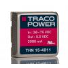 TRACOPOWER Měnič DC/DC THN 15, výstup: 5V dc 1.6 kV dc, Vin 75V dc 3 A, Vin 36V 15 W -40 °C 85 °C Průchozí otvor