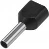 TRU COMPONENTS 1091322 dutinka 6 mm² částečná izolace černá 100 ks