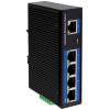 LogiLink NS202P průmyslový ethernetový switch, 5 portů, 10 / 100 / 1000 MBit/s, funkce PoE