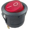 Vypínač kolébkový MIRS101-9C, ON-OFF 1p.250V/6,5A červený, prosvětlený
