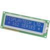 Monochromatický LCD displej Alfanumerické podsvícení LED Černá Paralelní Displaytech Modrá 2 x 20