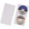 Durable 2násobný obal na CD 2 CD/DVD/Blu-ray transparentní 5 ks 520319