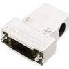 MH Connectors MHTRI-M-15-K 6550-0100-02 D-SUB pouzdro Pólů: 15 plast, pokovený 180 °, 45 °, 45 ° stříbrná 1 ks