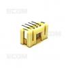 Vidlice jednořadá 1×2 SMD, rozteč 2 mm, bílá, RoHS