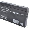 multipower MP2-12SL MP2-12SL olověný akumulátor 12 V 2 Ah olověný se skelným rounem (š x v x h) 148 x 90 x 20 mm plochý konektor 4,8 mm bezúdržbové, nepatrné multipower MP2-12SL MP2-12SL olověný akumulátor 12 V 2 Ah olověný se skelným rounem (š x v x h) 148 x 90 x 20 mm plochý konektor 4,8 mm bezúdržbové, nepatrné