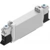 Elektromagnetický ventil 5/3 uzavřený, řada: VUVG-B14-P53C-ZT-F-1P3 Metrické Elektřina, max. průtok: 600L/min Festo 24V