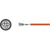 Helukabel TOPSERV® 112 servo kabel 4 G 1.50 mm² + 2 x 0.50 mm² oranžová 707222 100 m