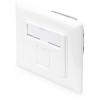 Digitus DN-9010/8-1 síťová zásuvka pod omítku panel s čelní deskou a rámečkem CAT 6A bílá Digitus DN-9010/8-1 síťová zásuvka pod omítku panel s čelní deskou a rámečkem CAT 6A bílá