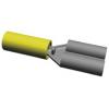 TE Connectivity Zásuvný konektor, řada: PIDG FASTON .187 Izolované, 4.75 x 0.51 mm, Žlutá Vnitřní, celková délka: 0.7