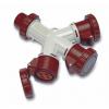 RS PRO Adaptér pro průmyslový napájecí konektor, řada: RS PRO, IP67 barva Červená, 32A 3P+T, 400V