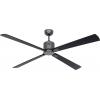 CasaFan ECO NEO III 152 BG-SW/TK WiFi Flügel Schwarz/Teak stropní ventilátor 27 W (Ø x v) 152 cm x 360 mm čedičově šedá s dálkovým ovládáním, s časovačem,