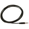 Pomocný kabel délka 2 m, A: Vnější, A: Stereo jack 3,5 mm RS PRO, B: Bez koncovky, Černá