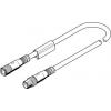 Kabel, A: Vnitřní, A: M8, Rovný 3, B: M8, Přímý, B: Vnitřní, 30V 4, IP65, IP68, IP69K Festo 2.5 m Kabel, A: Vnitřní, A: M8, Rovný 3, B: M8, Přímý, B: Vnitřní, 30V 4, IP65, IP68, IP69K Festo 2.5 m