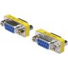 Digitus sériový adaptér [1x D-SUB zásuvka 9pólová - 1x D-SUB zásuvka 9pólová] stříbrná, modrá, žlutá