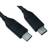 RS PRO Kabel USB do zásuvky IC Vnější, A: USB typu C, 500 mm Vnější, Černá, B: USB typu C
