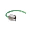 Koaxiální kabel, řada: Microbend, Zelená Vnější Fluorovaný ethylenpropylen, A: SMA Vnější, B: SMA 10 in Huber+Suhner