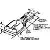 Molex 190030068 faston zásuvka vč. lisované objímky Šířka zástrčky: 4.75 mm Tloušťka konektoru: 0.81 mm plná izolace tmavě žlutá 1 ks Bag