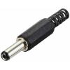 TRU COMPONENTS nízkonapěťový konektor zástrčka, rovná 5.5 mm 2.1 mm 1 ...